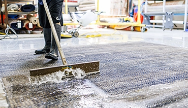 cleaning area rug